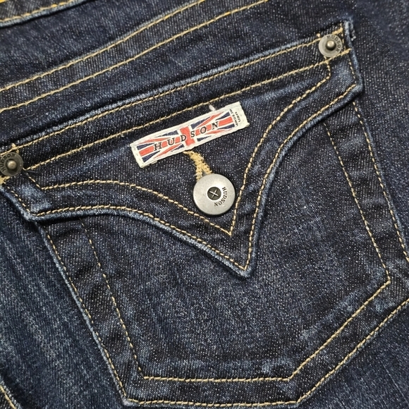 Hudson ✦ Beth Baby Bootcut Jeans ✦ Size 25 Majesty Wash Dark Denim EUC - Picture 7 of 16